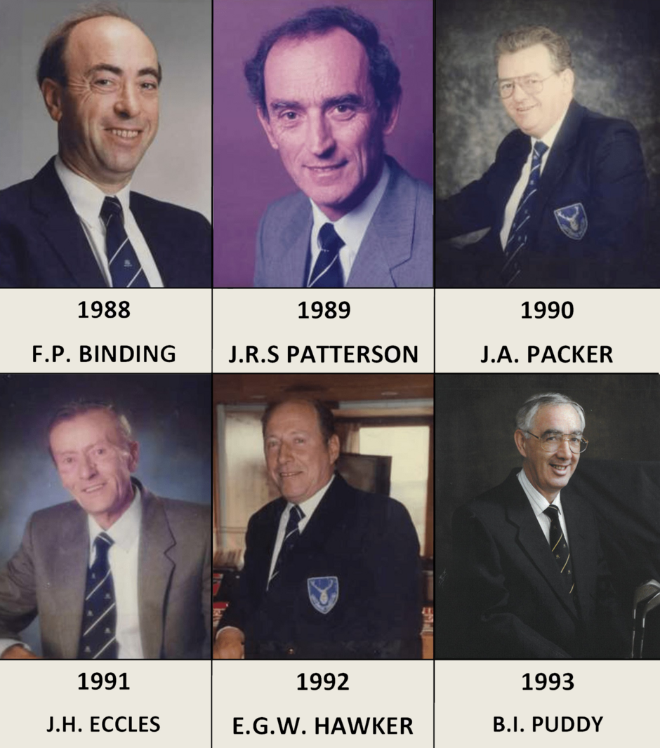 Past Club Captains Enmore Golf Club